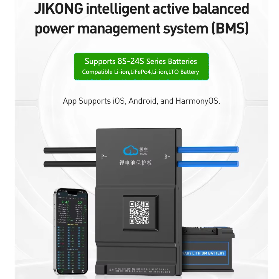 JK BMS Active Balance 150A 1A  - đánh giá và giá Smart Bms 20S 72V 150A Bluetooth