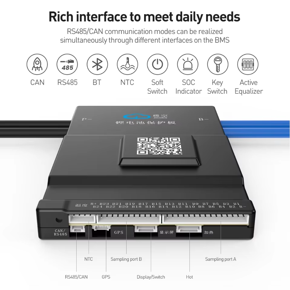 JK BMS Active Balance 150A 1A  - đánh giá và giá Smart Bms 20S 72V 150A Bluetooth