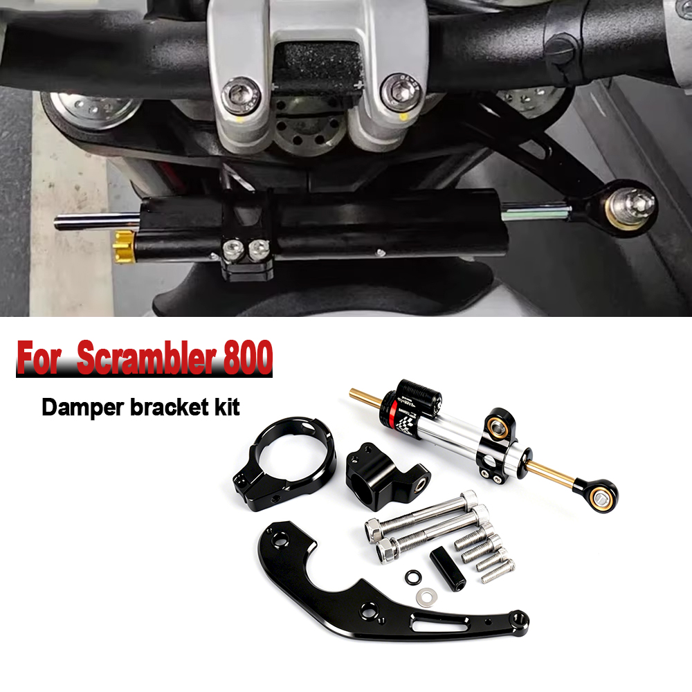 For Ducati Scrambler 800 Scram - đánh giá và giá Steering Damper Stabilizer Kit Cnc