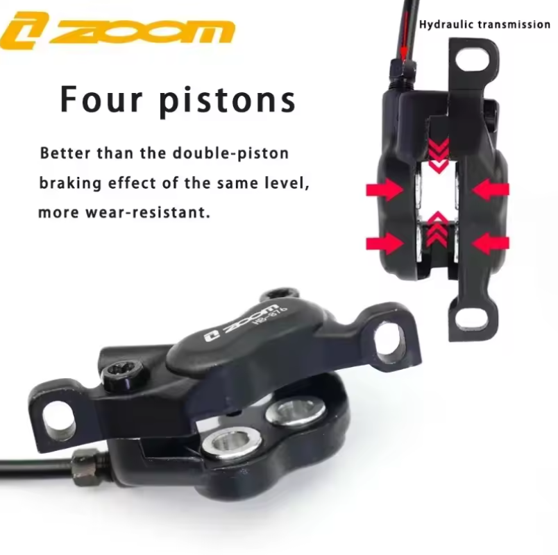 ZOOM HB-876E E-Bike 4-Piston H - đánh giá và giá Zoom Hydraulic Brake 4 Piston E-Scooter