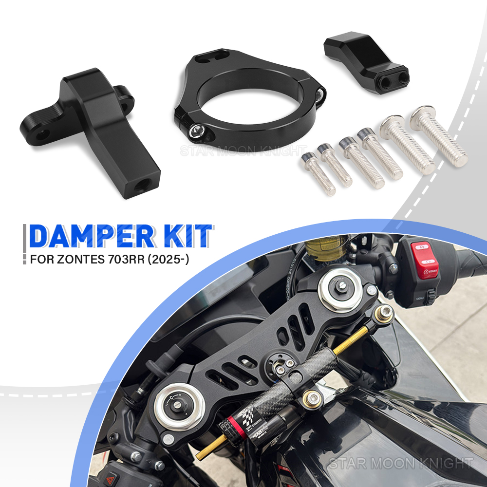 Motorcycle Steering Damper Bra - đánh giá và giá Steering Damper Stabilizer Kit Cnc